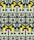 Deco Scrapers Art Deco (golden-yellow)