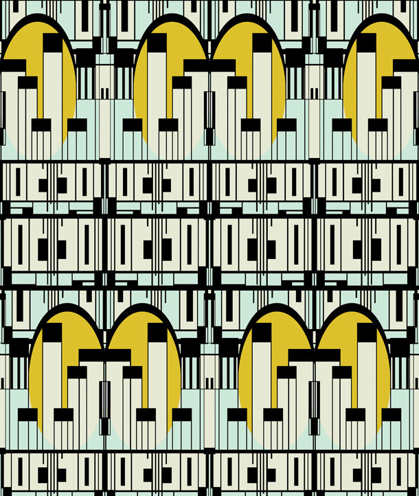 Deco Scrapers Art Deco (golden-yellow)