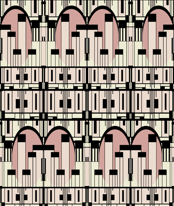 Deco Scrapers Art Deco (pink)