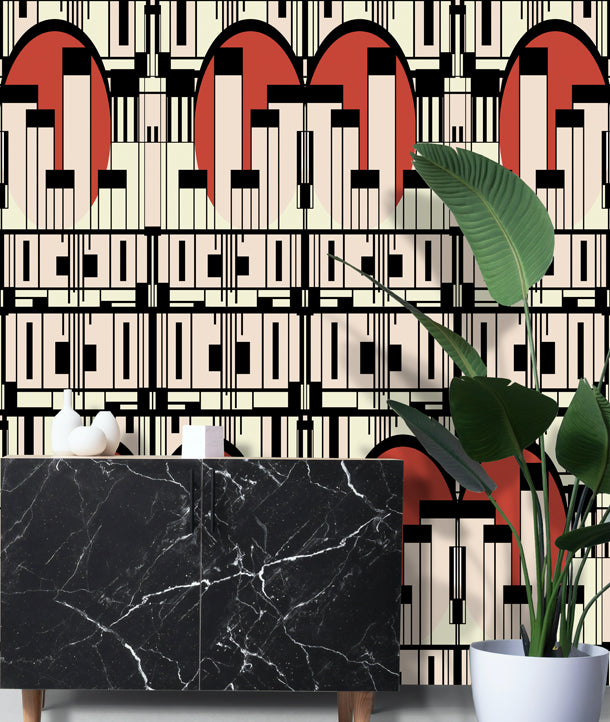 Deco Scrapers Art Deco (reddish-brown))