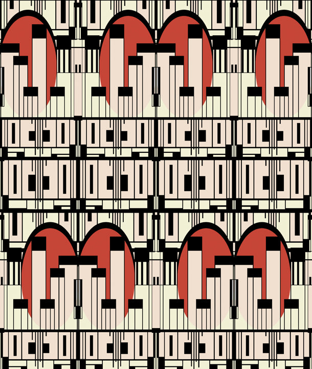 Deco Scrapers Art Deco (reddish-brown)