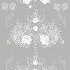 Elizabeth Rose Wallpaper (grey) by ATADesigns