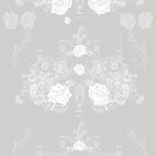 Elizabeth Rose Wallpaper (pale-grey) by ATADesigns
