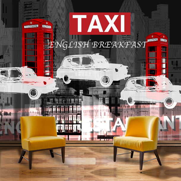 English Breakfast Mural