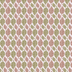 Fallen Leaves (coffee-green-on-white) Wallpaper by ATADesigns