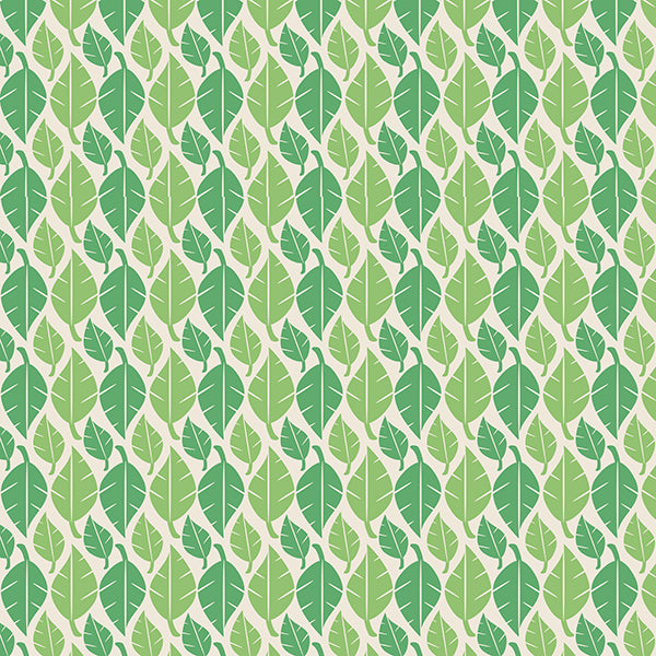 Fallen Leaves (green-mix-on-light) Wallpaper by ATADesigns