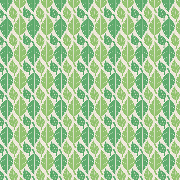 Fallen Leaves (green-mix-on-light) Wallpaper by ATADesigns