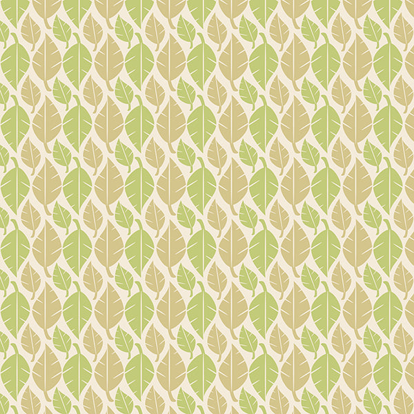 Fallen Leaves (lime-green-on-light) Wallpaper by ATADesigns