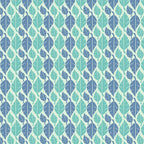 Fallen Leaves (pastel-bluey-green-on-cream) by ATADesigns