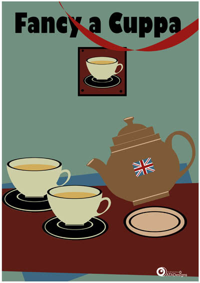 Fancy A Cuppa All Things British Art Print