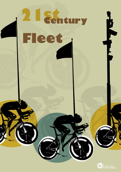 Fleet Bicycle Sport Art Print 