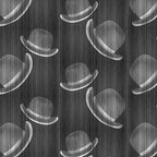Floating Hats Wallpaper (grey)by ATADesigns