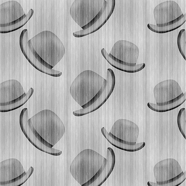Floating Hats Wallpaper (light-white) by ARADesigns