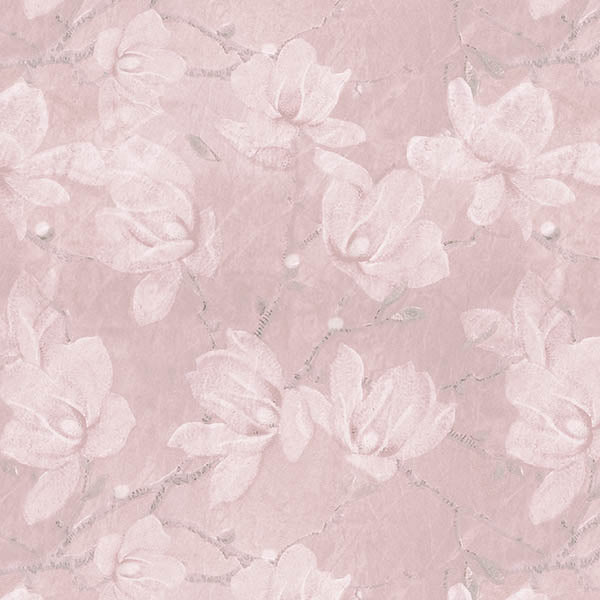 Floral Blossom Wallpaper (fresh-pale-pink) by ATADesigns
