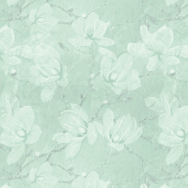 Floral Blossom Wallpaper (green) by ATADesigns