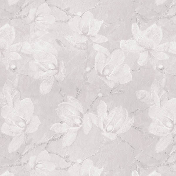 Floral Blossom Wallpaper (soft-buff) by ATADesigns