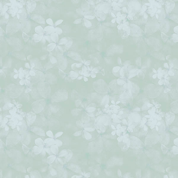 Floral Mist Wallpaper (pale-green) by ATADesigns