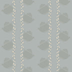 Floral Teapot Wallpaper (stone-grey) by ATADesigns