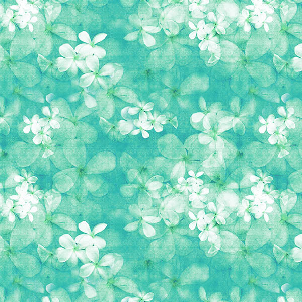 Floral Wallpaper (blue-green tinge) by ATADesigns