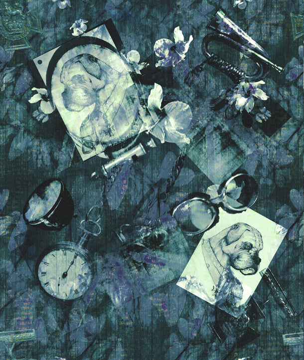 General Bulldog Mural (blue)