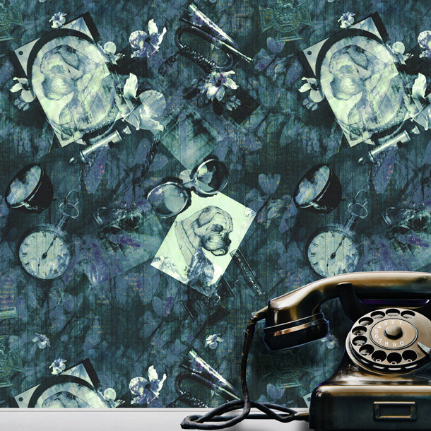 General Bulldog Wallpaper (blue) by ATADesigns