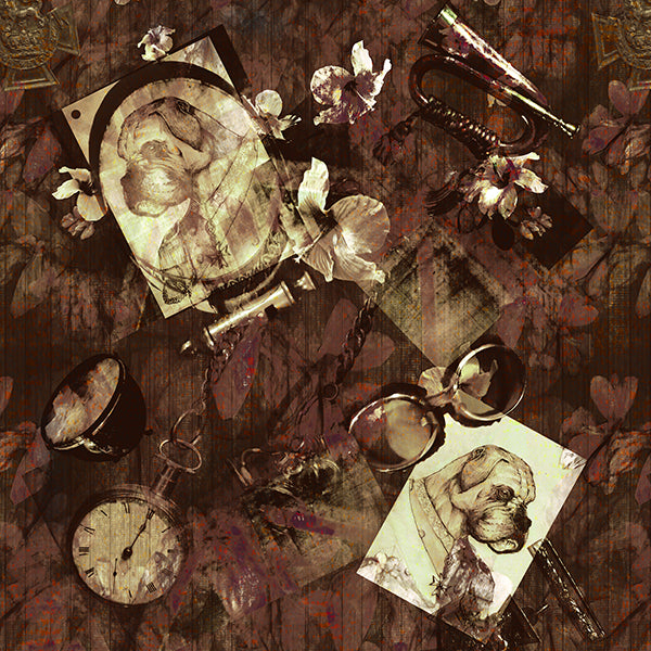 General Bulldog Wallpaper (brown) by ATADesigns