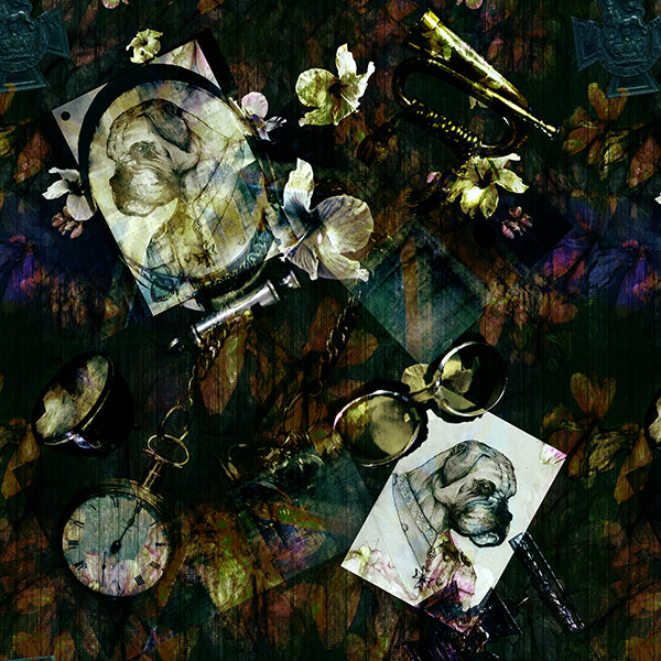 General Bulldog Wallpaper (deep forest) by ATADesigns