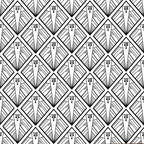 Geometric Art Deco Wallpaper (original) by ATADesigns