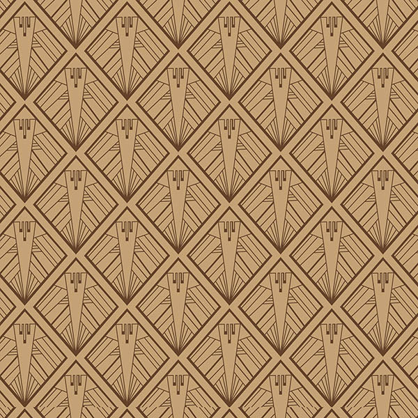 Geometric Wallpaper (brown) by ATADesigns