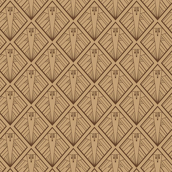 Geometric Wallpaper (brown) by ATADesigns