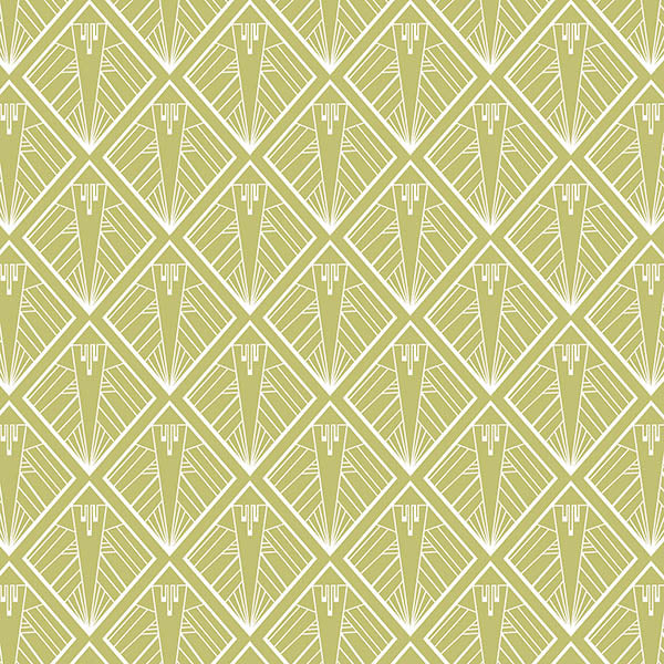 Geometric Wallpaper (pastel-yellow) by ATADesigns