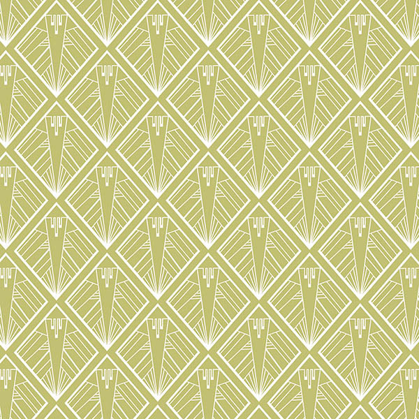 Geometric Wallpaper (pastel-yellow) by ATADesigns