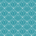 Geometric Wallpaper (pastel-turquoise-blue) by ATADesigns