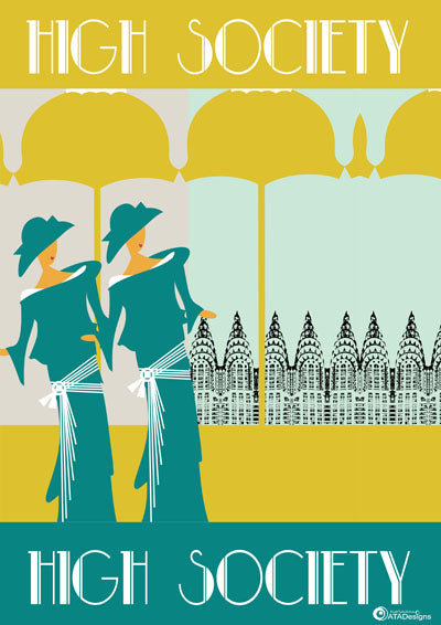 High Society Art Deco Art Print 1