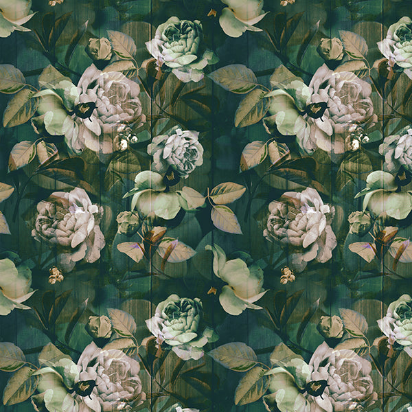 Kews Ghost Roses Wallpaper (vintage) by ATADesigns