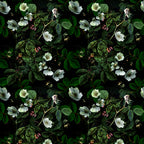 Kews Leafy Florals Wallpaper (green with a hint of pink) by ATADesigns
