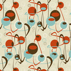 La Fete Wallpaper (red) by ATADesigns