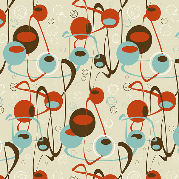 La Fete Wallpaper (red) by ATADesigns