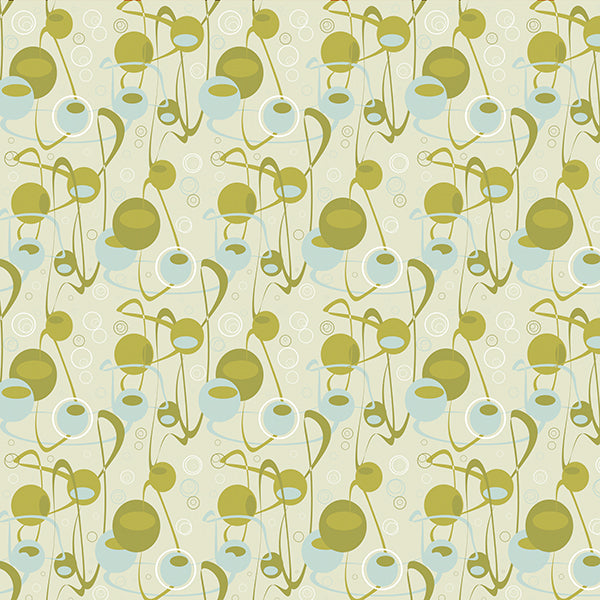 La Fete Wallpaper (green) by ATADesigns