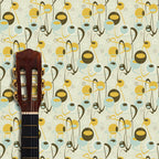 La Fete Wallpaper 2 (mustard) by ATADesigns