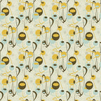 La Fete Wallpaper 2 (mustard) by ATADesigns