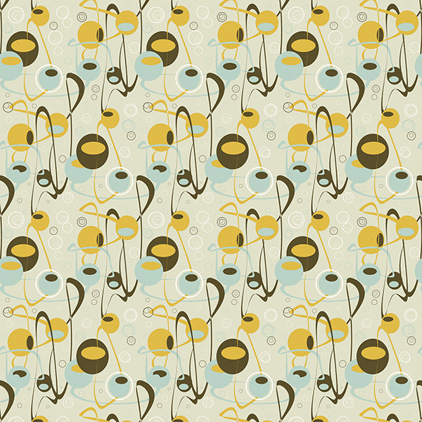 La Fete Wallpaper 2 (mustard) by ATADesigns