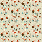 La Fete Wallpaper 1 (cream) by ATADesigns