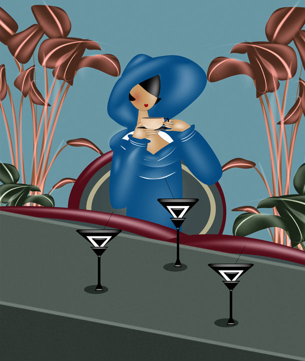 Lady Helena Art Deco Mural