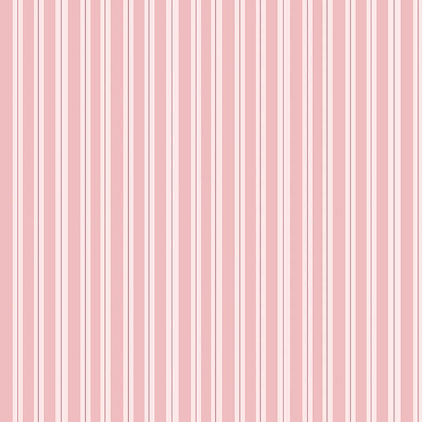 Leaf Drop Stripes Wallpaper (mid-pink) by ATADesigns