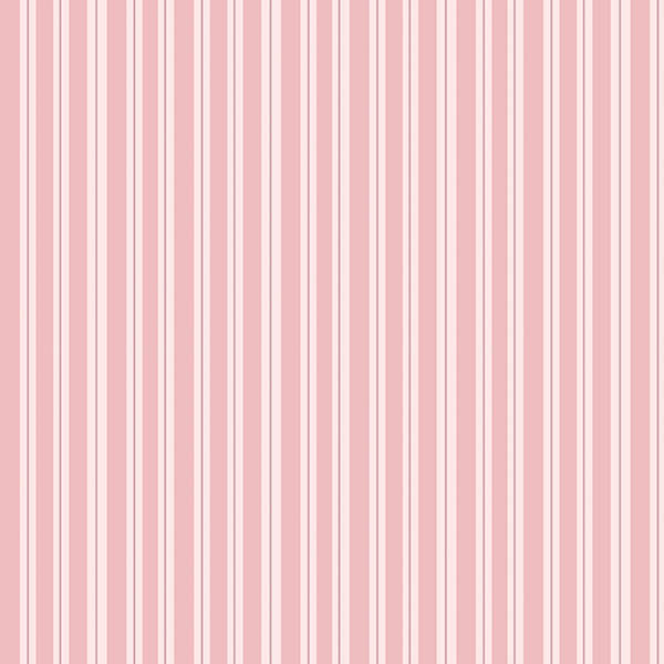 Leaf Drop Stripes Wallpaper (mid-pink) by ATADesigns