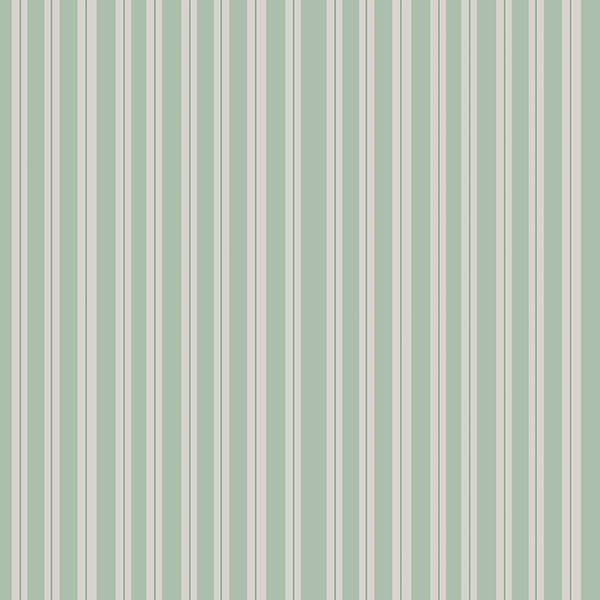 Leaf Drop Stripes Wallpaper (olive-green) by ATADesigns