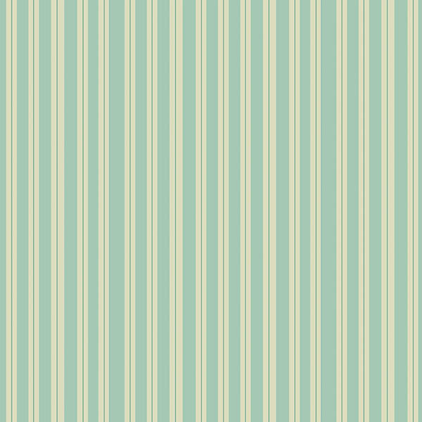 Leaf Drop Stripes Wallpaper (pale-blue-green) by ATADesigns