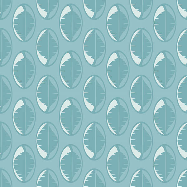 Leaves Drop Wallpaper (blue-grey) by ATADesigns