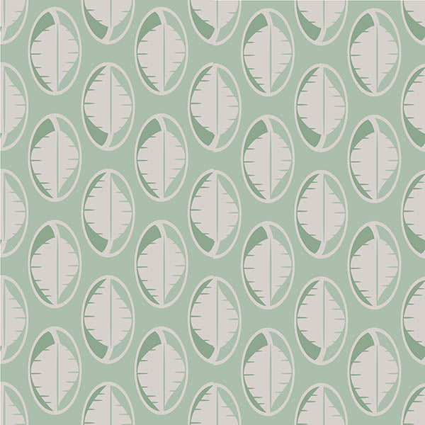 Leaves Drop Wallpaper (olive-green-vintage) by ATADesigns